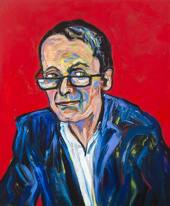 Ted Alschutz by Jeanne Campbell, Obituary Painter